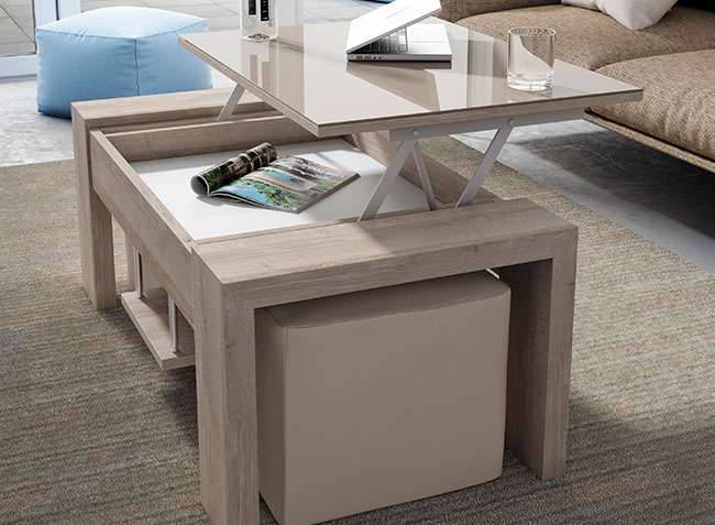 Sacar partido al salón usando una mesa elevable – Blog de Muebles y  Decoración